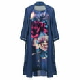thumbnail image 3 of 2025 Clearance! asdoklhq Womens Plus Size Clearance Dresses,Women Knee Length Dress Plus Size Floral Print Tank Dress With Half Sleeve Chiffon Shawl Cardigan Two Piece Dresses Suit, 3 of 6