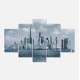 thumbnail image 2 of Panorama du Bas Manhattan Noir et Blanc - Impression sur Toile de Paysage Urbain, 2 of 3