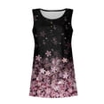 thumbnail image 4 of Qwertyu Plus Size Tank Tops for Womens Casual Summer Boho Shirts with Button Loose Sleeveless Tunic Tops Pink 5X, 4 of 7