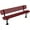 Burgundy, variant on Coated Outdoor Furniture Heavy-Duty Outdoor Bench Thermoplastic Coated, Punched Steel, Commercial-Grade Seating, Made in America (Surface with Back, 6 Ft, Yellow)
