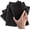Black, variant on Mop Mob 10" x 4.5" Heavy Duty Black Nylon Scrub & Scour Pad, 5 Pack