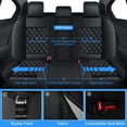 thumbnail image 4 of HQBQBUG Seat Covers for Cars Fit for Dodge Charger 2007-2024 Full Set 5 Seats Waterproof Seat Covers,Premium Leather Car Seat Protector(Black,5 Seats), 4 of 10