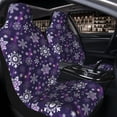 thumbnail image 2 of Uemuo Christmas Purple Snowflakes Pattern Car Seat Covers for Front Seats Waterproof Seat Covers for Cars, Universal Auto Front Seats Protector Fits for Car-1, 2 of 6
