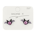 thumbnail image 4 of Uñas con forma de oreja de monstruo demonio, lindas, accesorios de Yiwu, puesto de joyería, uñas con forma de hueso de oreja, divertidos pendientes de aguja de plata con dibujos animados, 4 of 6