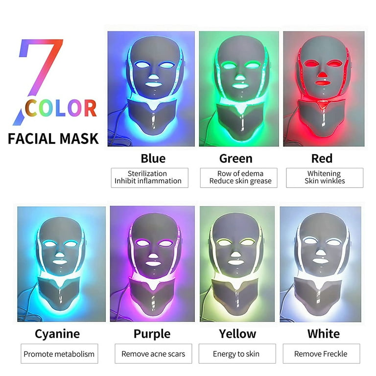 Megelin LED Light Therapy Machine Standard / + Essence Masks(5-Piece)