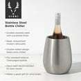thumbnail image 2 of Viski Insulated Wine Chiller, Stainless Steel Bottle Cooler, Wedding Gifts, 2 of 8