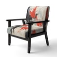 thumbnail image 3 of Designart "modern Duality II" Orange Abstract Collages Upholstered Accent Chair - Modern Arm Chair For Bedroom, 3 of 7
