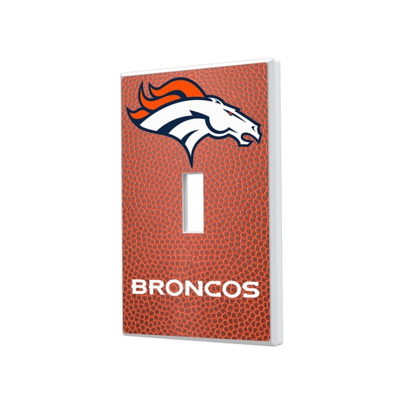 Denver Broncos Football Design Single Toggle Light Switch Plate