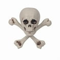 thumbnail image 2 of Cadorn Gothic Cross Skull Figurine - Halloween Home Decor, Dark Theme Tabletop Display for Indoor Decoration, 2 of 5
