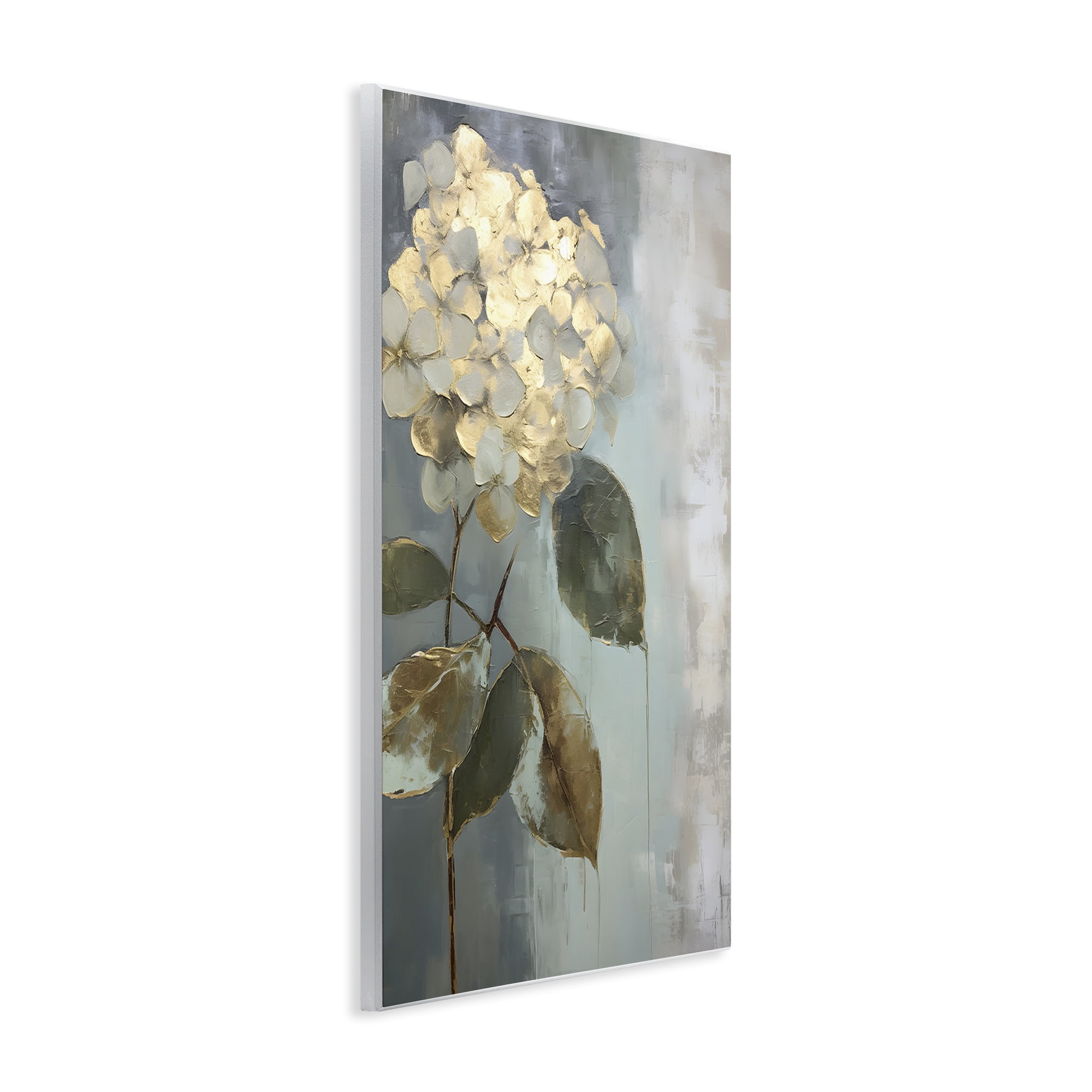 Stupell Industries Distressed Hydrangea Bloom Botanical & Floral Painting Unframed Art Print Wall Art, 10 x 15
