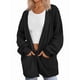 thumbnail image 2 of Cárdigan Extragrande de Punto Suave para Mujer con Bolsillos Negro S, 2 of 6