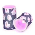 thumbnail image 2 of Samoyed Heart Pattern Flameless LED Candle Set with Remote, Battery Operated Color Changing Pillar Candles, Set of 2, 2 of 7