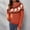 Orange, variant on Spring Saving GaThRRgYP Sweaters for Girls,Fall Sweaters,Fashion Women Long Sleeve Leoaprd Print Patchwork Knitted Warm Sweater