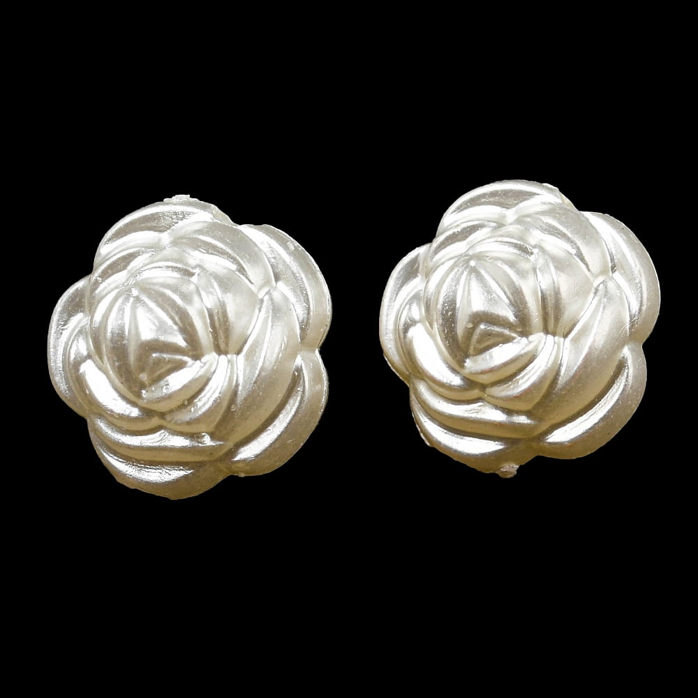 500gs Imitation Pearl Beads Flower 12x11mm Hole: 2mm 757pcs/500g DIY