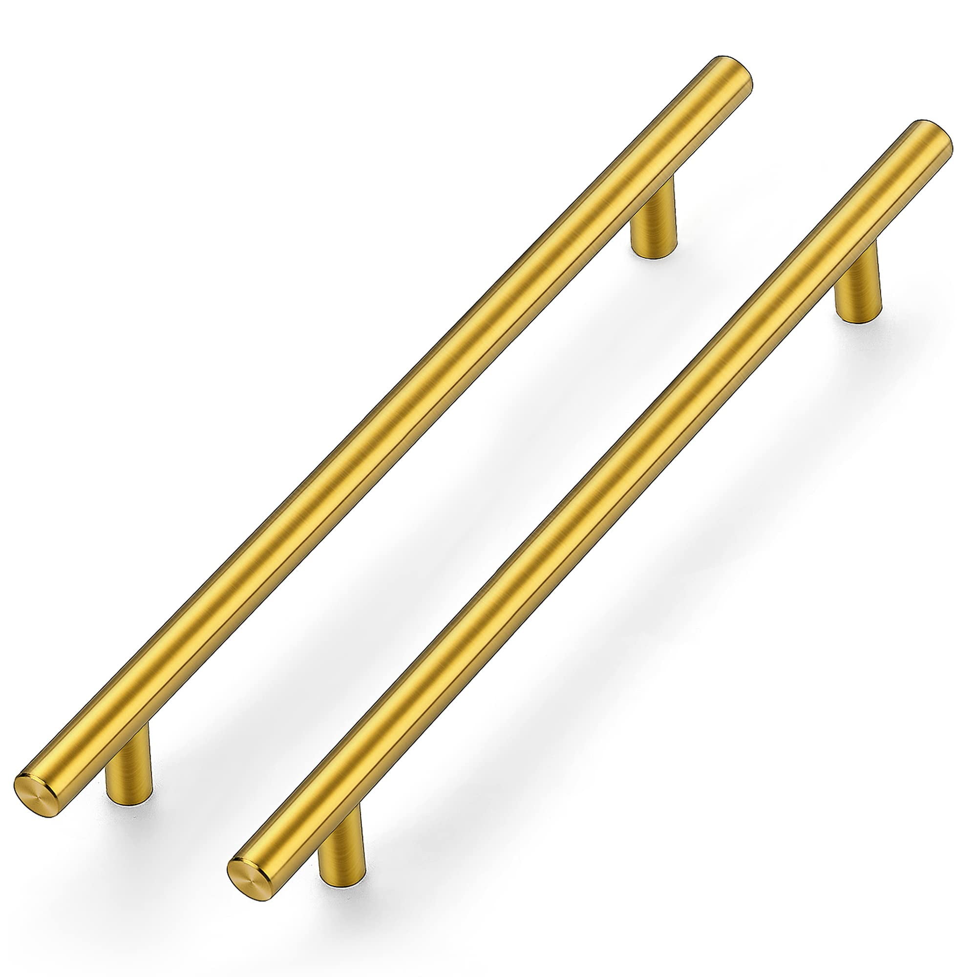 Gold Handles 5 Pack 84/5 Inch Pulls Brushed Brass