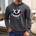 thumbnail image 1 of WILLBEST Sudaderas para Hombre, Moda Masculina, Informal, con Estampado Parcial, con Capucha, Manga Larga, con Cordón, Suéter con Capucha XXXXGrande, 1 of 3
