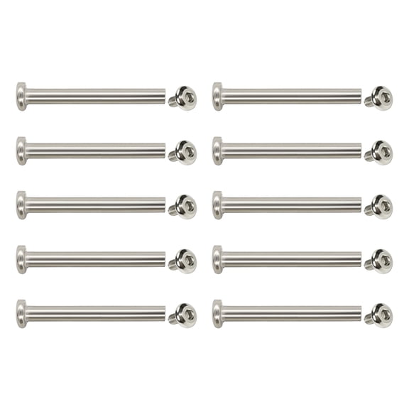 10 Pcs Luggage Wheel Repair Rivets 30/35/40/45/50mm Inner Hexagon Screw Nails Rivets Metal Screws for Wheels Repairing