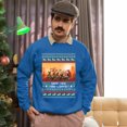 thumbnail image 5 of Christmas Sweatshirt, Funny Cowboy Santa Happ-yee Haw-lidays Christmas Sweatshirt, Western & Rustic Ugly Sweatshirt, Festive Crewneck for Parties & Gifts, 5 of 5