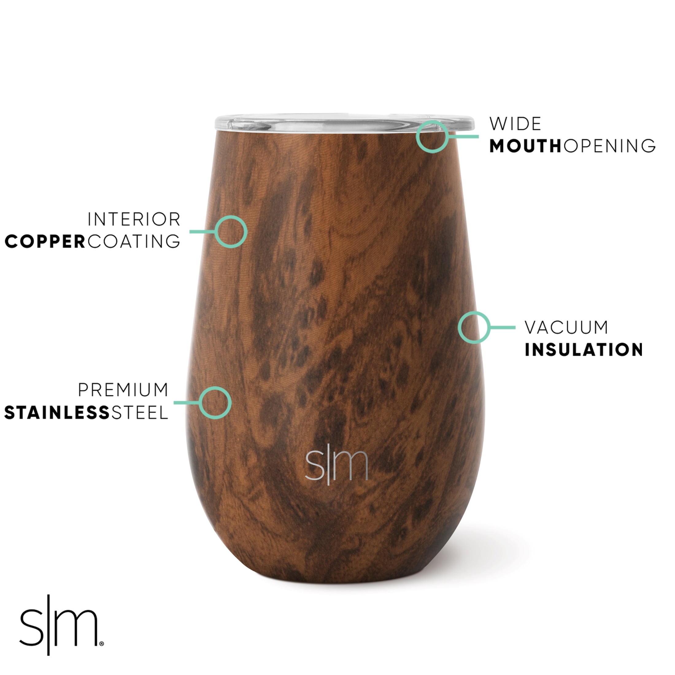 Simple Modern Spirit 8oz Wine Tumbler - Vacuum Insulated Thermos