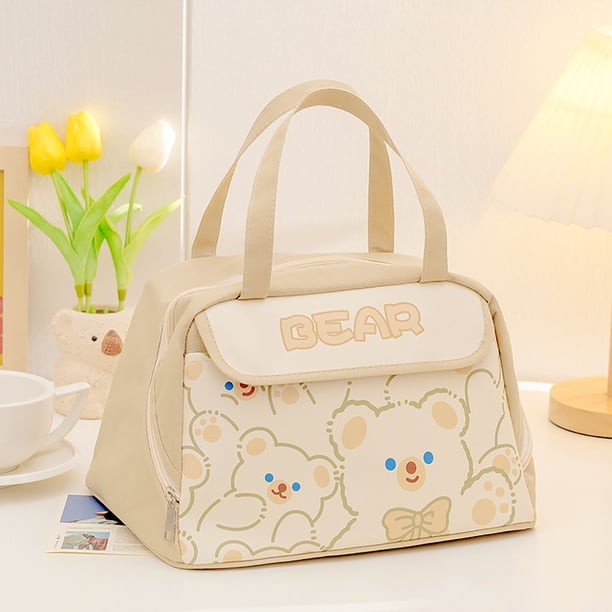 Bolsa térmica para picnic para camping y actividades al aire libre | Porta alimentos térmico de gran capacidad | Bolsa bento portátil con correa para el hombro | A prueba de fugas, mantiene la