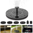 thumbnail image 1 of Solar Fountain Round Pond Pump Fountain Solar Pump Fountain for Garden Ponds Fish Tank Garden Solar Fountain Pump Water Feature Built-In Solar Panel Battery, Water Circuit (6 Nozzles), 1 of 7