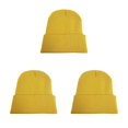 thumbnail image 1 of Sonducket Beanie Caps Knitted Uisex Hats Skullcap Head Protection Disfraces para el cabello Accesorios Regalos Otoño Invierno jengibre amarillo Type1 NO1, 1 of 6