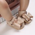 thumbnail image 4 of HUANBAI Spring And Summer Children Baby Toddler Shoes Boys And Girls Sandals Solid Color Bow Buckle Open Toe Cute And Comfortable 5, 4 of 9