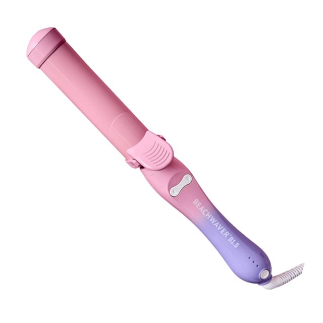 Rizador giratorio Beachwaver B1.5 - Rizador de cerámica automático de 1,5 pulgadas - Varita giratoria fácil de usar para ondas duraderas - Apagado automático y doble voltaje (BW160) en rosa atardecer