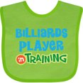 thumbnail image 3 of Inktastic Billiards Player in Training Boys or Girls Baby Bib, 3 of 4