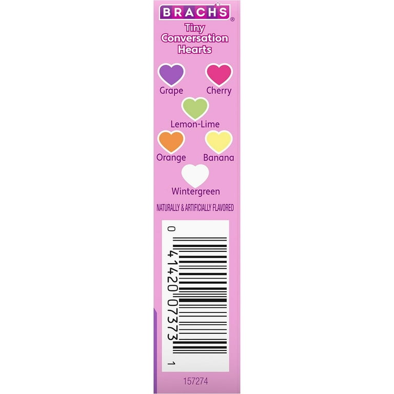 Brach's Tiny Conversation Hearts, Valentine's Day Candy, 1 Ounce Box 
