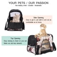 thumbnail image 3 of Marble Premium Fabric Pet Bag - Durable 900D Oxford Cloth - Cozy Sherpa Base - Ideal for Cats - Adjustable Nylon Webbing Straps - 17x10x11.8in/43x26x30cm Size, 3 of 7