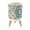Color 3, variant on Mexican Talavera Small Trash Can with Lid Blue Yellow Moroccan Tile Floral vintage 1.8 Gallon Dog Proof Trash Can Round Garbage Can Waste Bin Wastebasket for Bathroom Bedroom Living Room