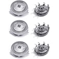 thumbnail image 1 of QUETO Lot de 3 têtes de rasoir de rechange pour Philips SH30/5, tête de rasage électrique, lames rotatives pour homme, accessoires de rasoir à double couche pour s510 s511 s512 s520 s530 s531 s538 s55, 1 of 5