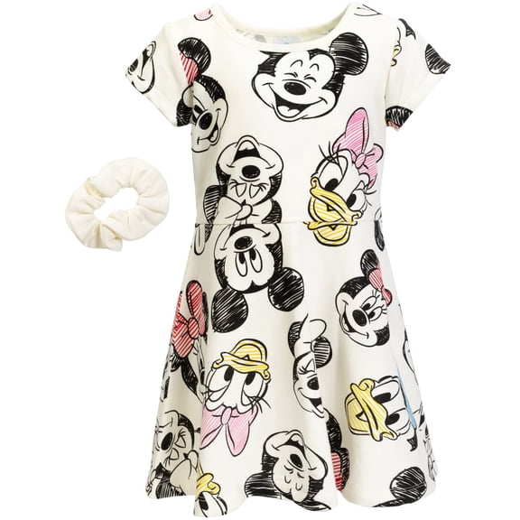 Vestido de patinadora Disney Mickey Mouse Minnie Mouse 3T para niña