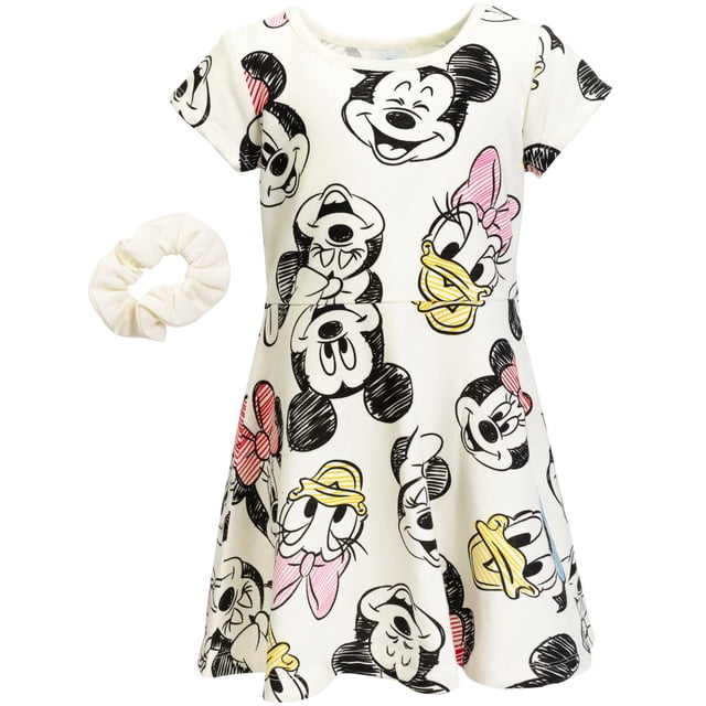 Vestido de patinadora Disney Mickey Mouse Minnie Mouse 3T para niña
