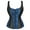 Blue, variant on Corset Zip up Women Role Playing Peacock Bustier Blue 3XL