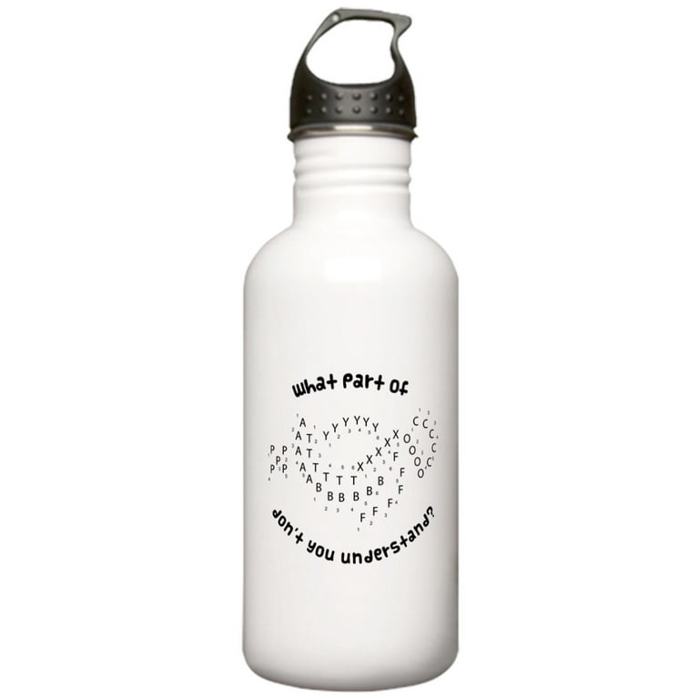 Leak Proof Water Bottles, Natural Polypropylene Narrow Mouth Bottles w/  Screw Caps