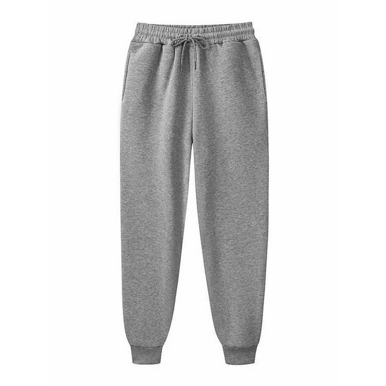 Qcmgmg High Waisted Sweatpants for Women Lounge Long Baggy Casual Women's  Cargo Pants Straight Leg Petite Fleece Lined Ladies Sweatpants Joggers  Winter Women Trousers with Pockets XL 