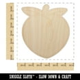 thumbnail image 2 of Plump Peach Solid Wood Shape Unfinished Piece Cutout Craft DIY Projects - 6.25 Inch Size - 1/4 Inch Thick, 2 of 7