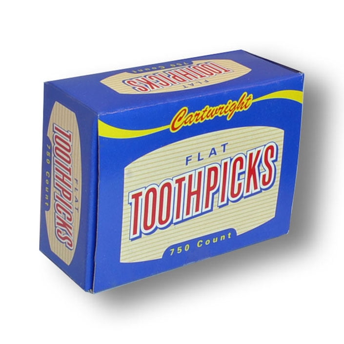 2/12/750ct. Flat Toothpicks Box