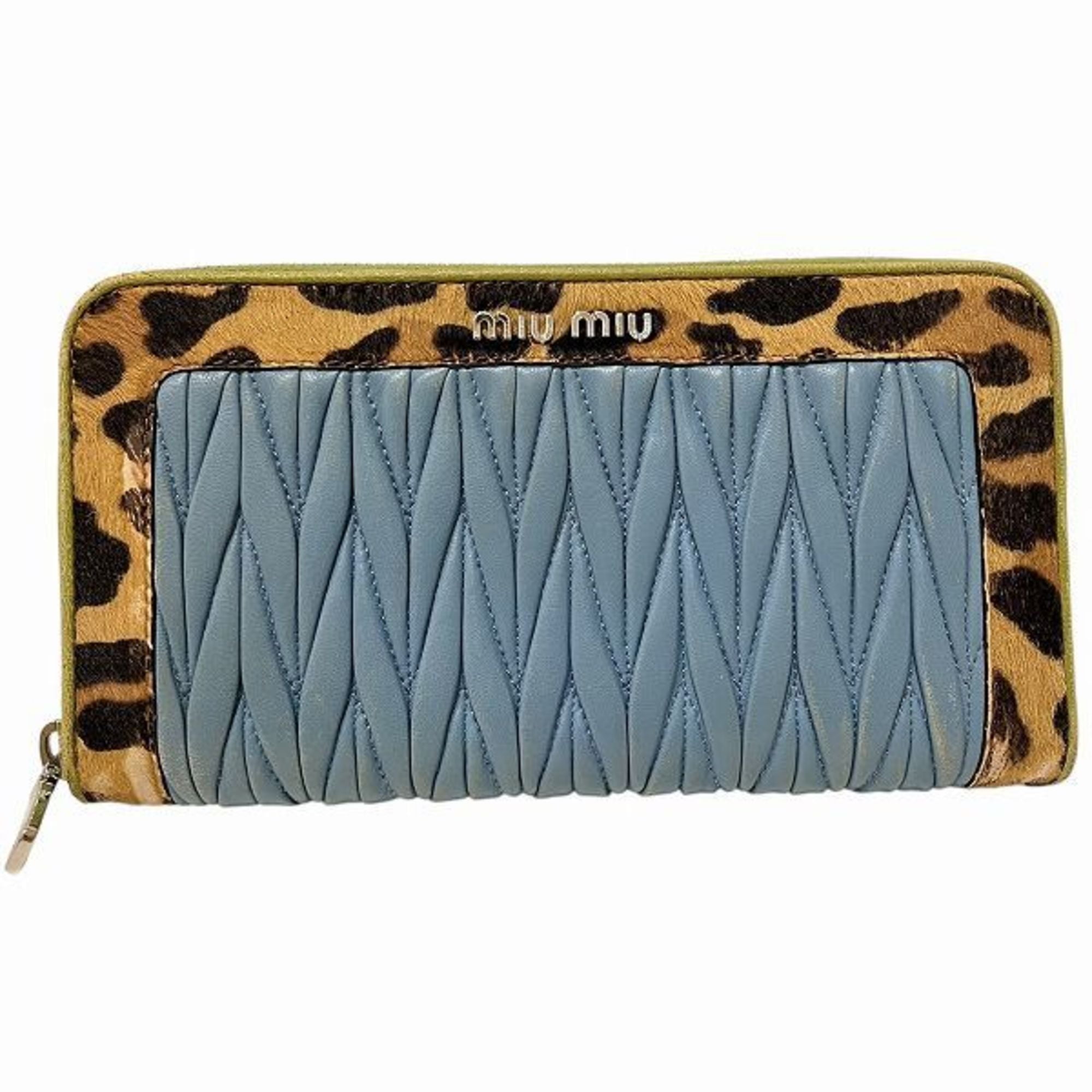 小物 miu miu leather wallet pastel yellow Miu Miu Matelassé leather wallet for Women - Yellow in UAE