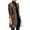 Brown, variant on IROINNID Women's Mid-Long Open Front Coat Stand Collar Graphic Prints Long Sleeve Elegant Outerwear Casual Tweed Loose ooo, Brown