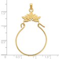 thumbnail image 2 of FJC Finejewelers 14 kt Yellow Gold Fancy Charm Holder Charm 16 mm, 2 of 4