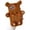 Brown, variant on Cute Kawaii 3D Bear Furry Warm Plush Compatible with iPhone Case (White,iPhone 15 Plus)