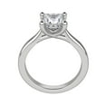 thumbnail image 4 of 1 ct Princess cut Lab Grown Diamond  Engagement Ring 14k White Gold All Size, 4 of 5