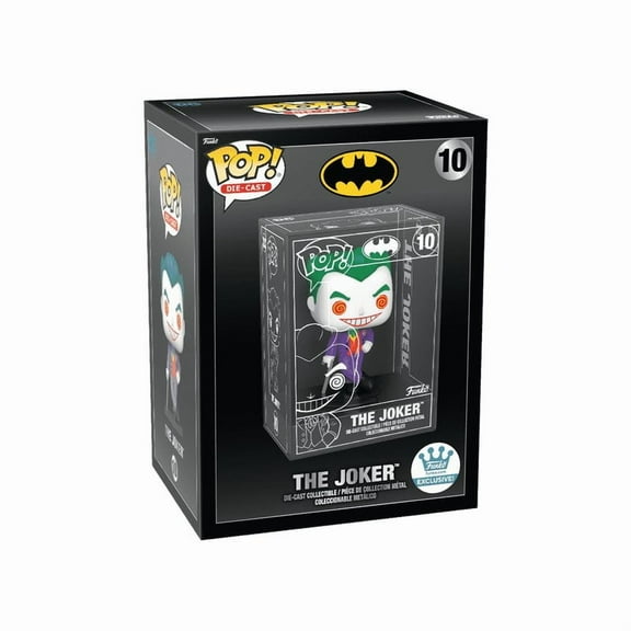 The Joker Funko Pop! DC Batman - Die-Cast Collectible Figure #10 with Acrylic Case