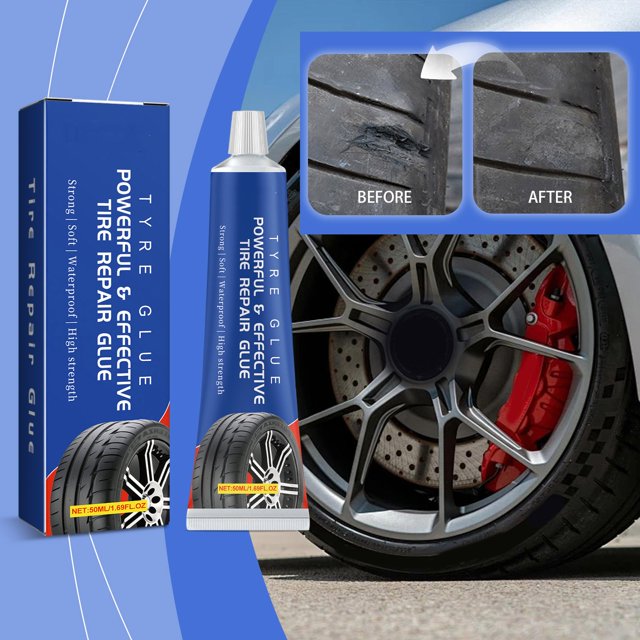 Xuewenshw Tire R Epair Glue Helps R Epair Tires Make Tires Look Like New And Extend Tire Service Life (50ml) Line Applicator for Acrylic