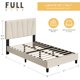 thumbnail image 1 of Yeshouse Estructura de cama tapizada individual/doble/king size, cabecero ajustable, soporte de listones de madera resistentes, no requiere somier, fácil montaje, 1 of 7