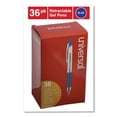 thumbnail image 3 of Universal UNV39911 0.7 mm. Medium Comfort Grip Retractable Gel Pen - Blue Ink, Clear/Blue Barrel (36/Pack), 3 of 5