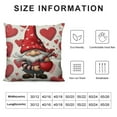 thumbnail image 5 of WERPE  Valentines Day Pillow Covers, Valentines Decorations Indoor Pillow Covers  Red Buffalo Plaid Gnomes, Valentine Day Decor Throw Pillow Covers for Couch Sofa Living Room Outdoor, 5 of 5